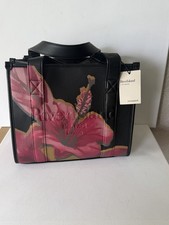 River Island Black Floral Tote