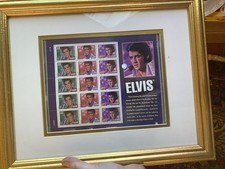 Elvis Presley Framed Stamps Collection