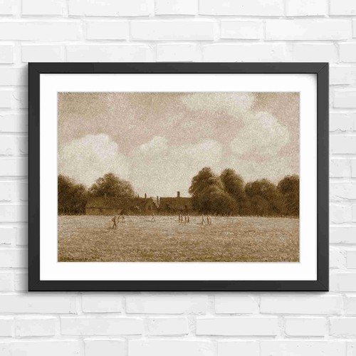 Impressionist cricket players - impressionist,