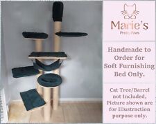 DARK GREEN, Pet Cat Replacement Bed for Natural Paradise Cat Tree AMARYLLIS XXL