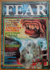 Fear magazine March - April 1989 issue no. 5 Tim Burton talks to Clive Barker