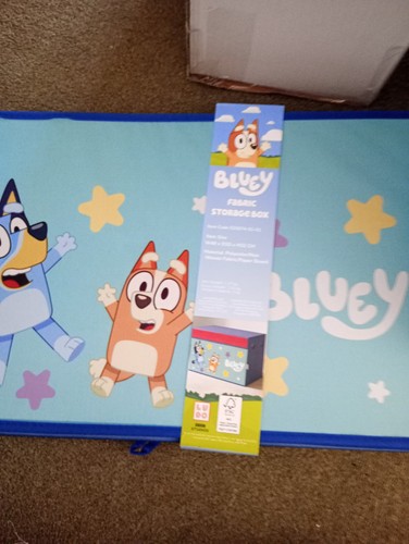 Bluey fabric storage box - bluey,