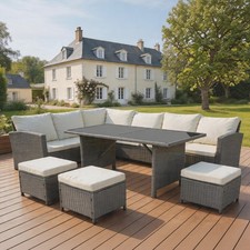 9seater rattan corner sofa - 9seater,