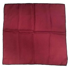 Hermes HERMES pocket square scarf muffler burgundy 100% silk petit carre neckerc