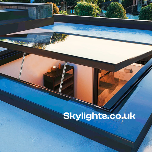 Electric opening skylight - electric, flat