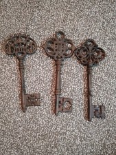 Three Large 12” Ornate Skeleton Keys