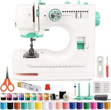 Beginner Sewing Machine Compact & Lightweight Mechanical Sewing Kit 12 Built-in