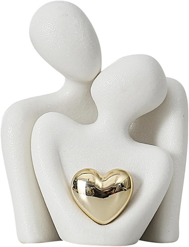 Couple hugging statue ornament - couple,