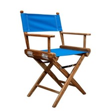 23 Blue and Natural Wood Solid