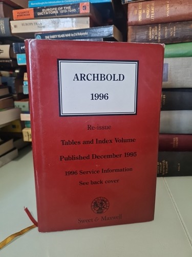 Archbold 1996 vol tables and - 1996,