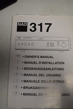 Original NAD Stereo Intergrated Amplifier 317 Owner's Manual