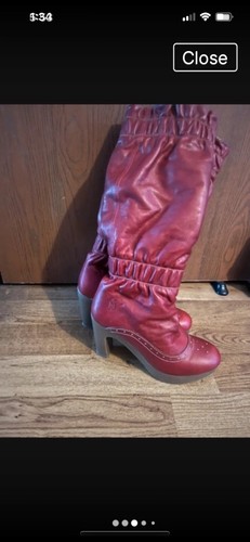 Fly london red boots - london,