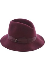 BORSALINO BURRGUNDY FELT