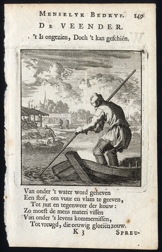 Antique profession print - profession, print-peat