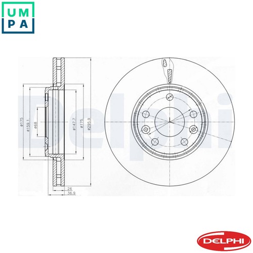 Brake disc bg4264 for - brake,