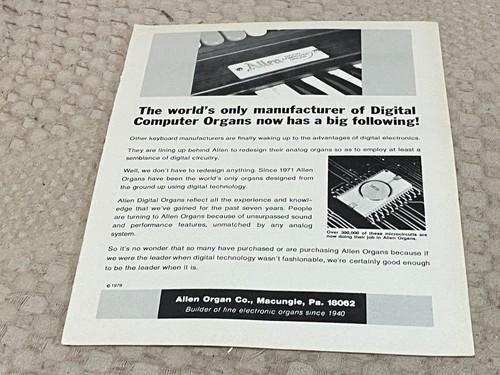 Keyboard organ advert - organ,