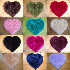 Love Heart Fluffy Mat Rugs