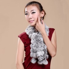 Women Ladies 100% Real Rabbit