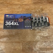 5 Black Ink Cartridge 364XL Fits for HP Photosmart 5510 5515 5520 C6380 B110b