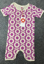 Katvig Pink Floral Short Sleeve Outfit Baby Grow Playsuit 68cm 6-9 months New