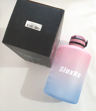 SluxKe Motivational Water Bottle 1 Gallon/3.78L Litre Time Marker BPA Free