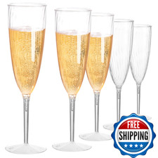 18 PCS Plastic Champagne