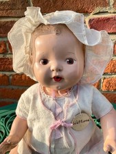 Vintage Composition Rare Doll, Wetums by Reliable Canada? 1930s, orig clothes