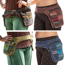 Stonewash Hippie Pocket Belt, Hippy Festival Bum Bag (extra large) Min waist 41"