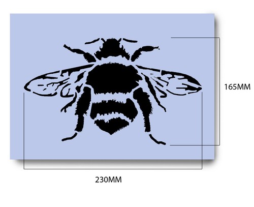 Bee stencil bees big - bee,