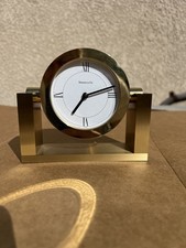 Tiffany & Co Brass Desk Clock