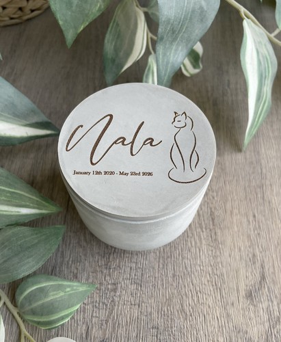 Personalised cat urn - urn, /