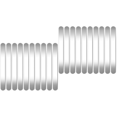 Silver curved stainless - silver,