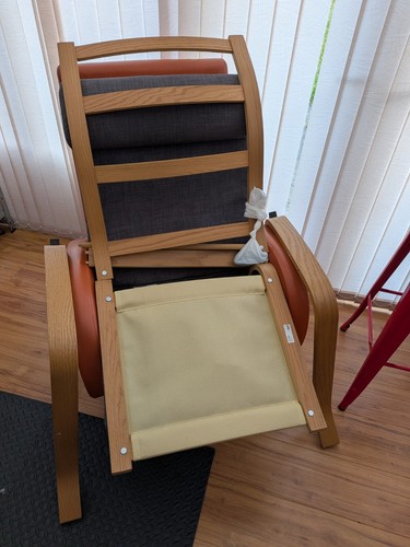 Ikea poang chair blue grey - blue,