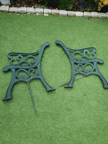 Antique cast iron garden - garden, bench