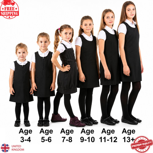 Pair girls black school - girls,