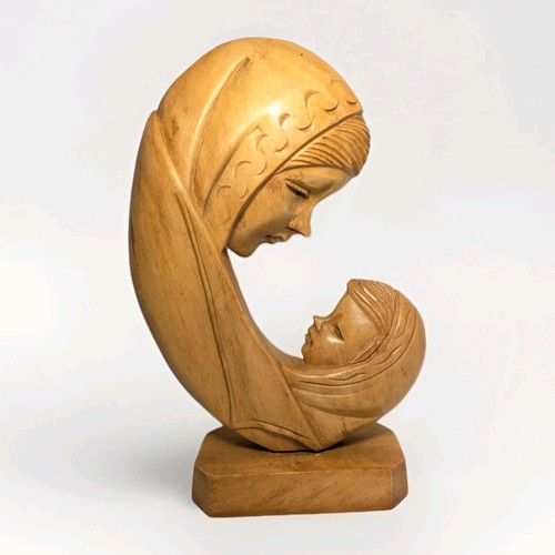 Hand carved wooden - carved, madonna