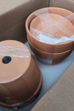 Pot for Plant- 4 Pack Large Terra Cotta Plant Pot with Drain