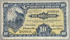 Gibraltar ten shillings - gibraltar,