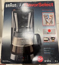 Vintage Braun FlavorSelect 12-cup coffeemaker, model KF 157 B New