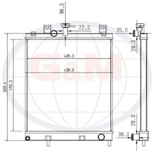 Radiator for KOMATSU Mini