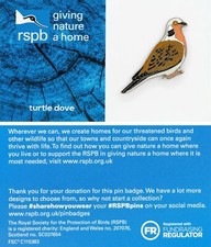 RSPB Pin Badge GNaH Turtle