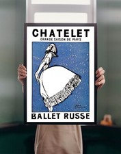 Chatelet 1911 POSTER PRINT French Jean Cocteau Vintage Nouveau Wall Art Ballet