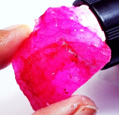 Natural red beryl rough - red,