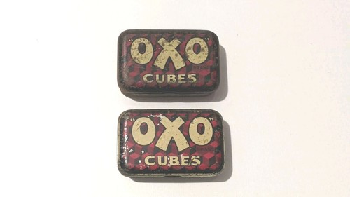 Vintage oxo cubes empty - 2x,