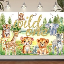  Safari Wild One Backdrop