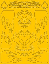 Flaming Skulls RC Car Paint