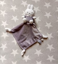Miffy Plush Toy Comforter Grey
