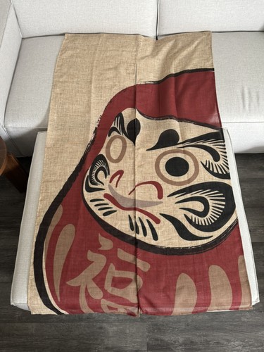 Japanese daruma noren split - noren,