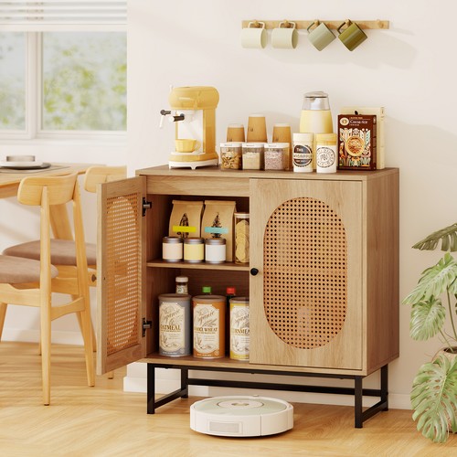 Rattan storage cabinet door - storage,