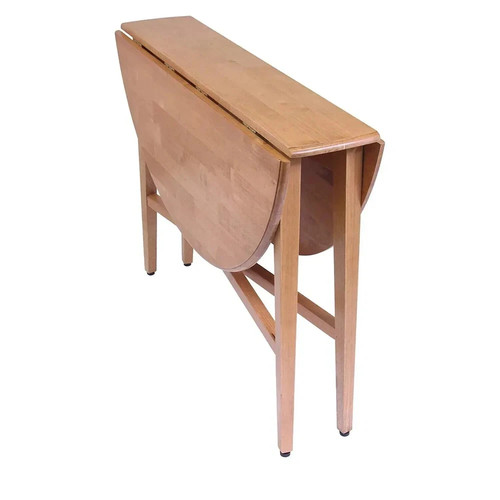 Round drop leaf table - round, dining